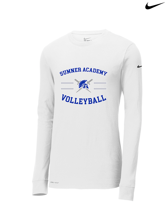 Sumner Academy Volleyball Curve - Mens Nike Longsleeve