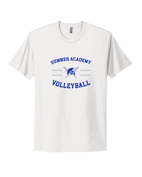 Sumner Academy Volleyball Curve - Mens Select Cotton T-Shirt