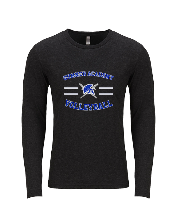 Sumner Academy Volleyball Curve - Tri-Blend Long Sleeve