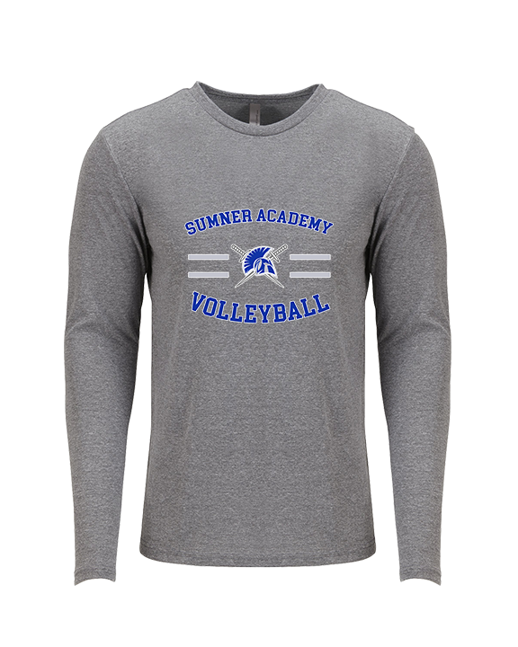 Sumner Academy Volleyball Curve - Tri-Blend Long Sleeve