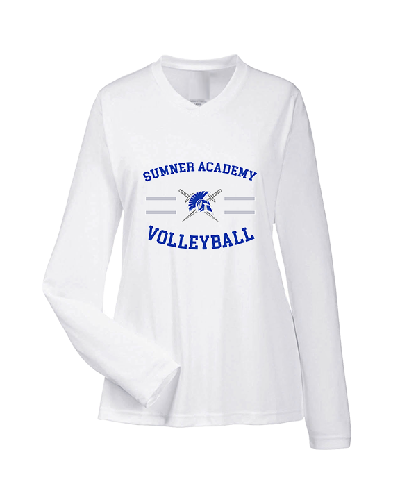 Sumner Academy Volleyball Curve - Womens Performance Longsleeve