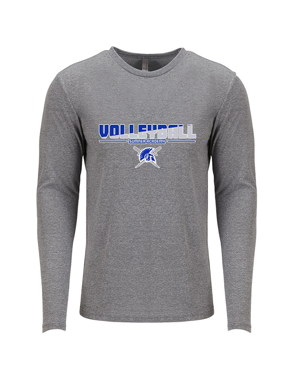 Sumner Academy Volleyball Cut - Tri-Blend Long Sleeve