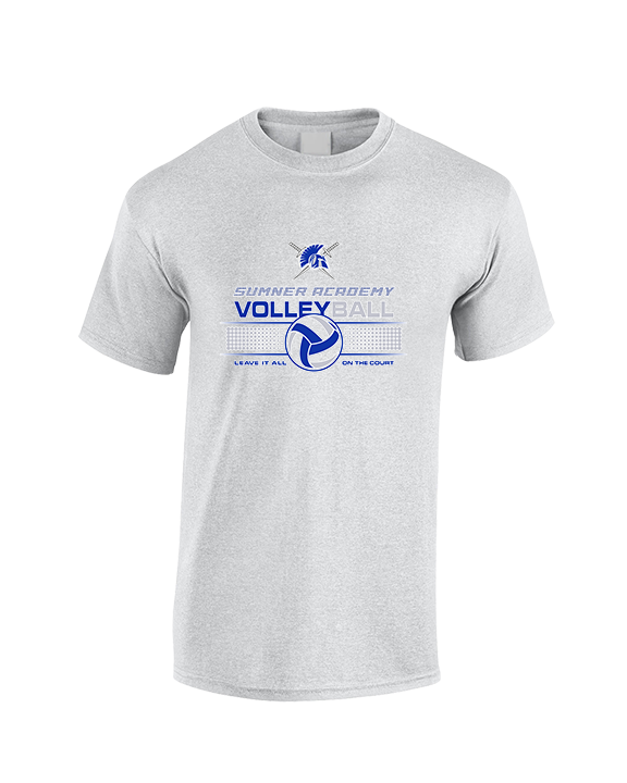 Sumner Academy Volleyball Leave It On The Court - Cotton T-Shirt