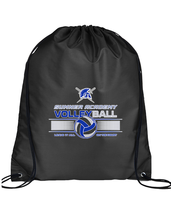 Sumner Academy Volleyball Leave It On The Court - Drawstring Bag