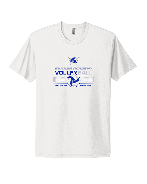 Sumner Academy Volleyball Leave It On The Court - Mens Select Cotton T-Shirt