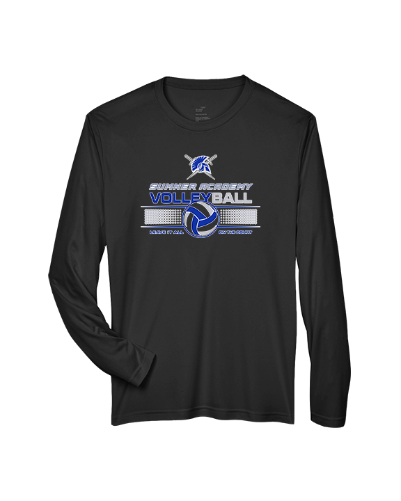 Sumner Academy Volleyball Leave It On The Court - Performance Longsleeve