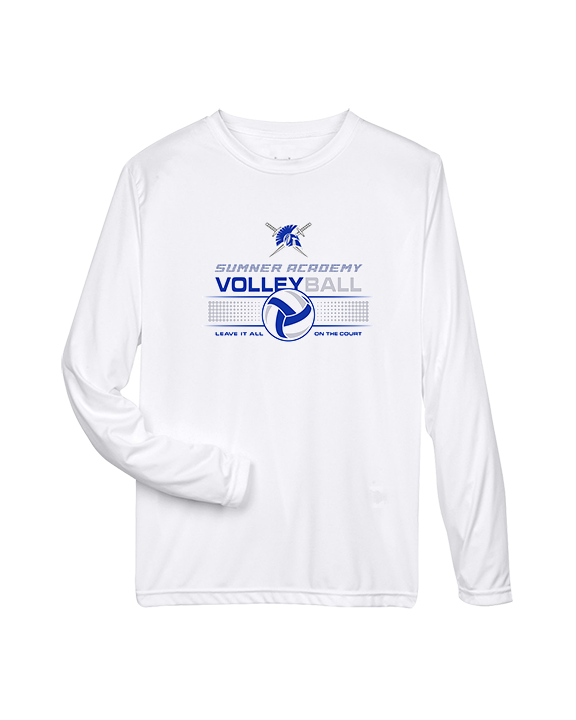 Sumner Academy Volleyball Leave It On The Court - Performance Longsleeve