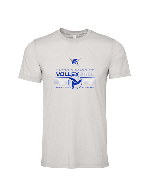 Sumner Academy Volleyball Leave It On The Court - Tri-Blend Shirt