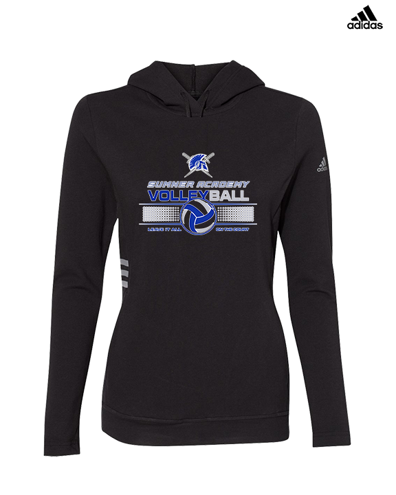 Sumner Academy Volleyball Leave It On The Court - Womens Adidas Hoodie