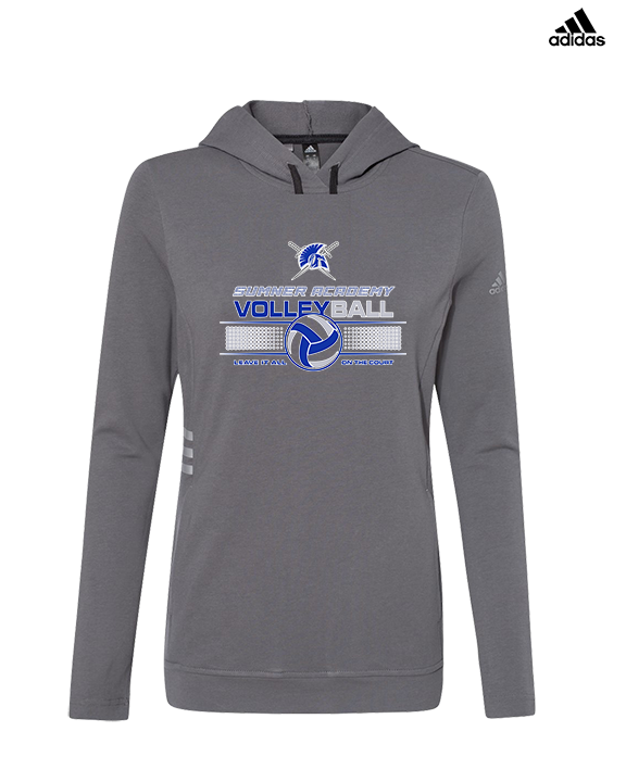 Sumner Academy Volleyball Leave It On The Court - Womens Adidas Hoodie