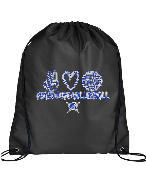 Sumner Academy Volleyball Peace Love VBall - Drawstring Bag