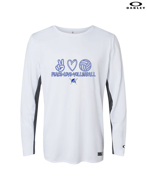 Sumner Academy Volleyball Peace Love VBall - Mens Oakley Longsleeve