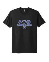 Sumner Academy Volleyball Peace Love VBall - Mens Select Cotton T-Shirt