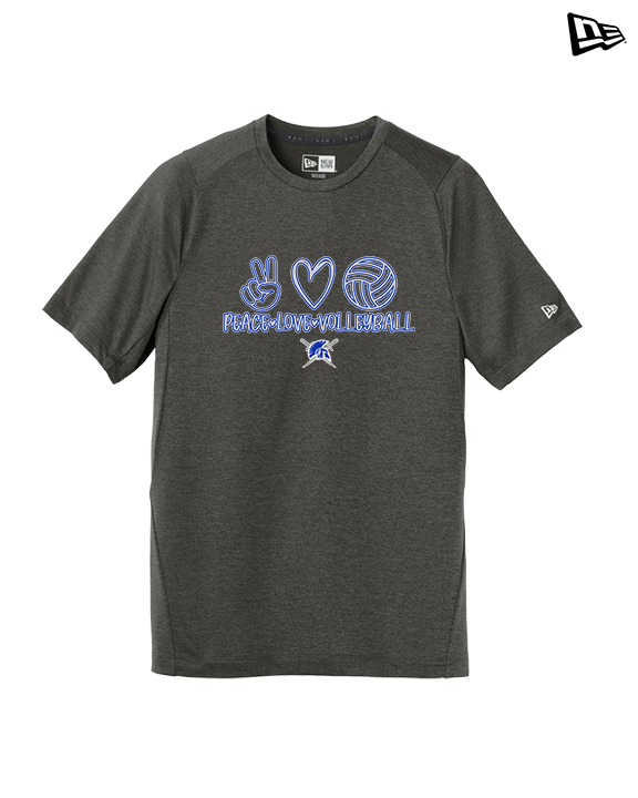 Sumner Academy Volleyball Peace Love VBall - New Era Performance Shirt