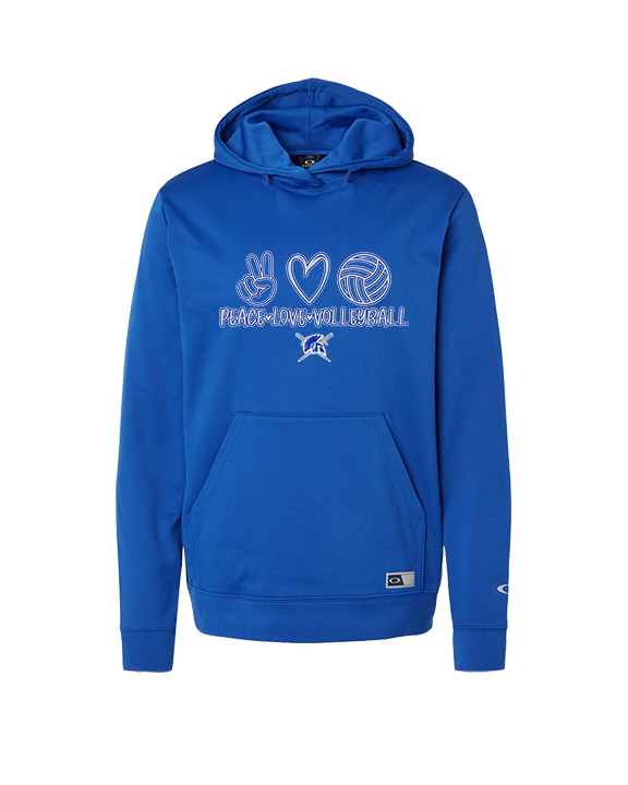 Sumner Academy Volleyball Peace Love VBall - Oakley Performance Hoodie