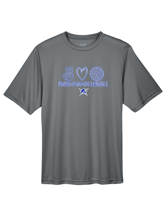 Sumner Academy Volleyball Peace Love VBall - Performance Shirt