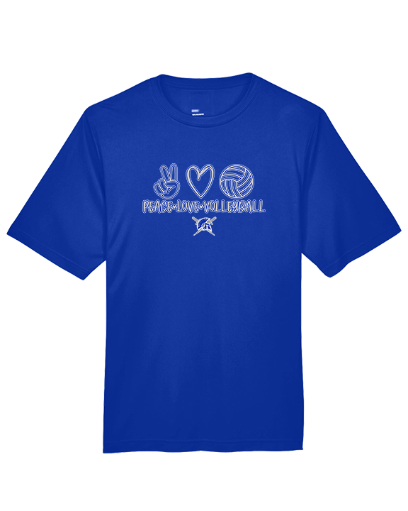 Sumner Academy Volleyball Peace Love VBall - Performance Shirt