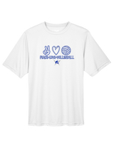 Sumner Academy Volleyball Peace Love VBall - Performance Shirt