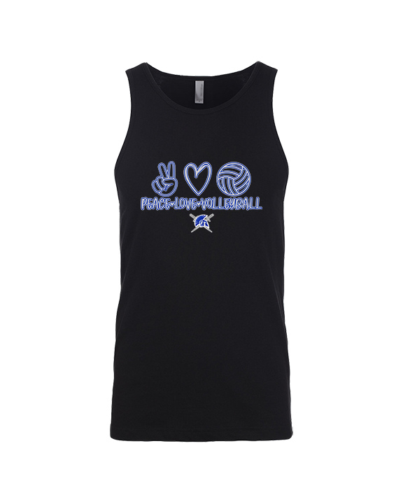 Sumner Academy Volleyball Peace Love VBall - Tank Top