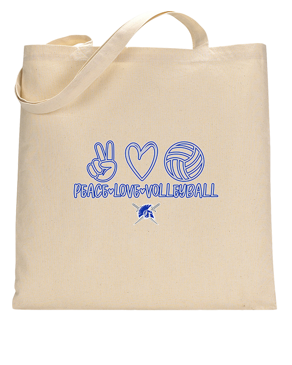 Sumner Academy Volleyball Peace Love VBall - Tote