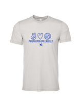 Sumner Academy Volleyball Peace Love VBall - Tri-Blend Shirt