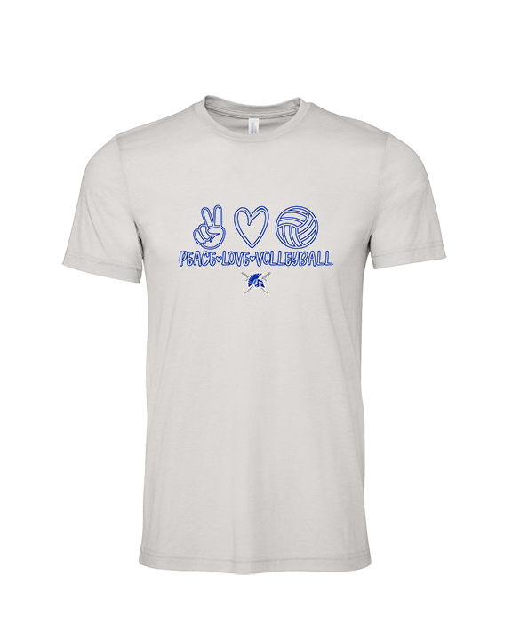 Sumner Academy Volleyball Peace Love VBall - Tri-Blend Shirt