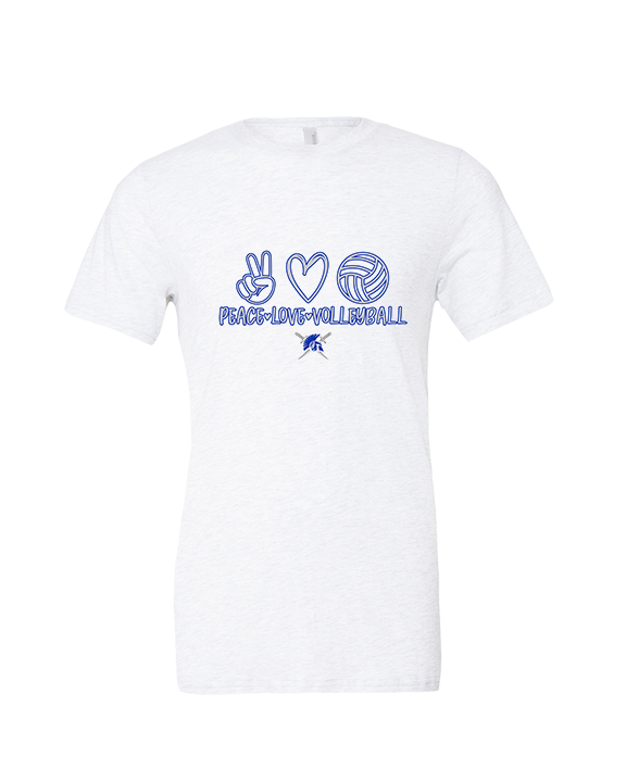 Sumner Academy Volleyball Peace Love VBall - Tri-Blend Shirt