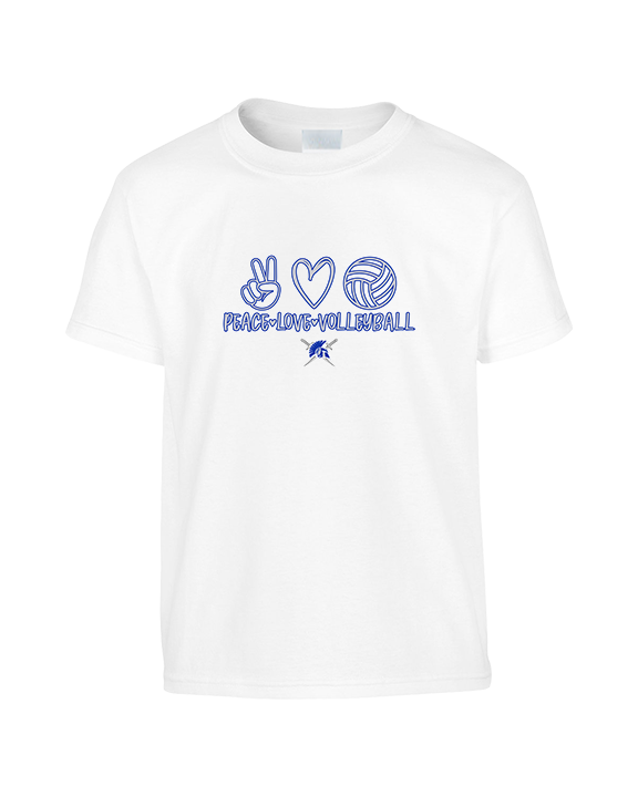 Sumner Academy Volleyball Peace Love VBall - Youth Shirt