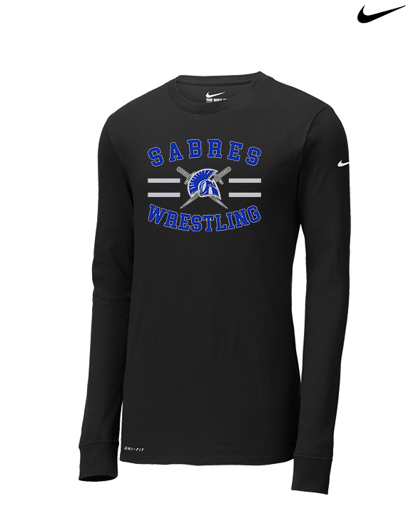 Sumner Academy Wrestling Curve - Mens Nike Longsleeve