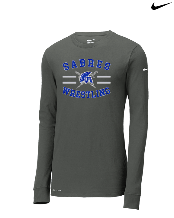 Sumner Academy Wrestling Curve - Mens Nike Longsleeve