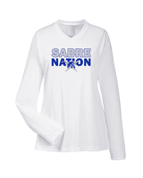 Sumner Academy Wrestling Nation - Womens Performance Longsleeve