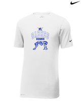 Sumner Academy Wrestling Outline - Mens Nike Cotton Poly Tee