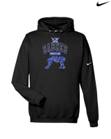 Sumner Academy Wrestling Outline - Nike Club Fleece Hoodie