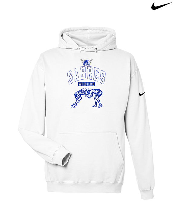 Sumner Academy Wrestling Outline - Nike Club Fleece Hoodie