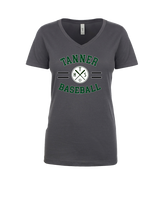 Tanner HS Baseball Curve - Womens V-Neck