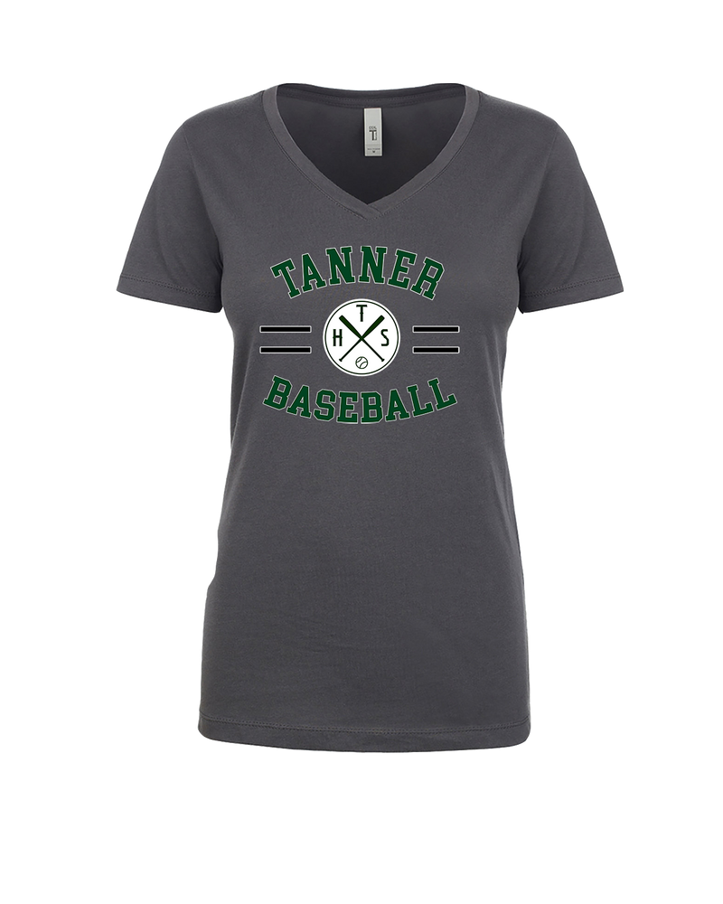 Tanner HS Baseball Curve - Womens V-Neck