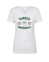 Tanner HS Baseball Curve - Womens V-Neck