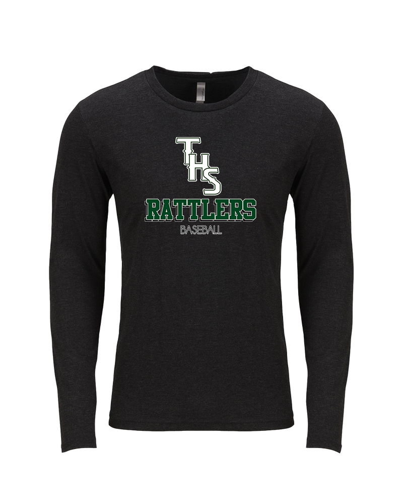 Tanner HS Baseball Shadow - Tri Blend Long Sleeve