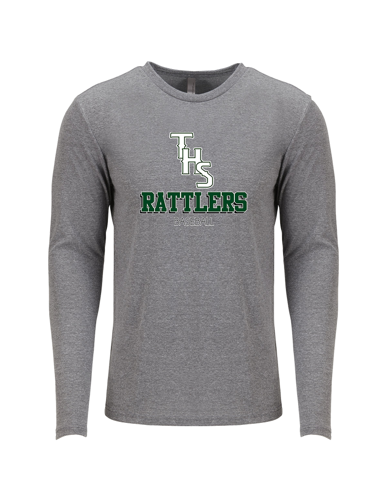 Tanner HS Baseball Shadow - Tri Blend Long Sleeve