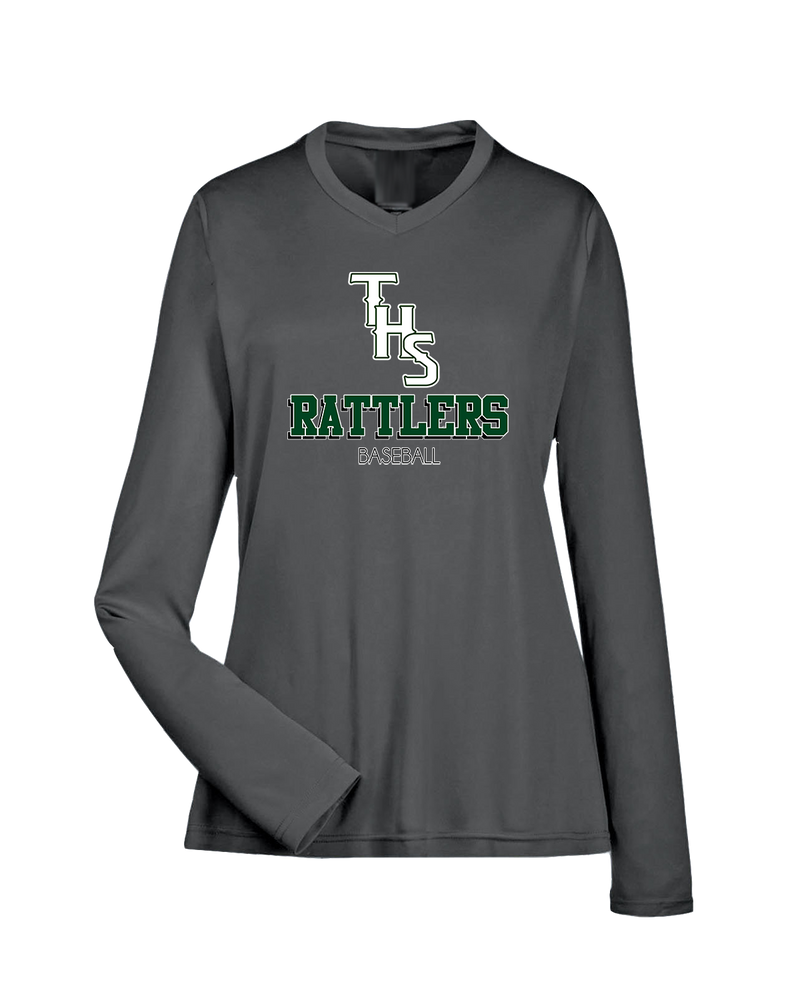 Tanner HS Baseball Shadow - Womens Performance Long Sleeve