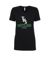 Tanner HS Baseball Shadow - Womens V-Neck