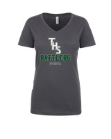 Tanner HS Baseball Shadow - Womens V-Neck