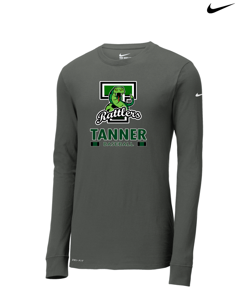 Tanner HS Baseball Stacked - Nike Dri-Fit Poly Long Sleeve