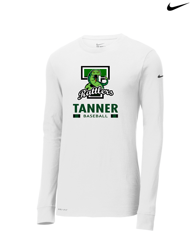 Tanner HS Baseball Stacked - Nike Dri-Fit Poly Long Sleeve