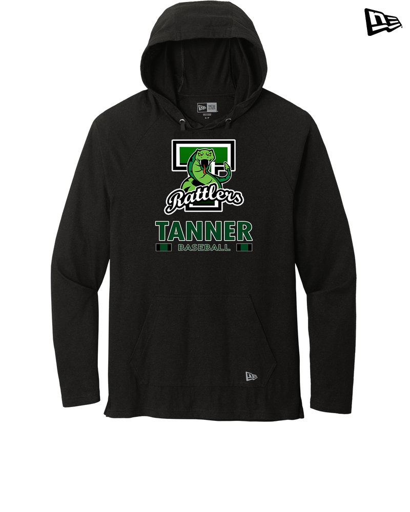 Tanner HS Baseball Stacked - New Era Tri Blend Hoodie