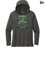 Tanner HS Baseball Stacked - New Era Tri Blend Hoodie