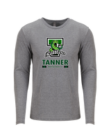 Tanner HS Baseball Stacked - Tri Blend Long Sleeve