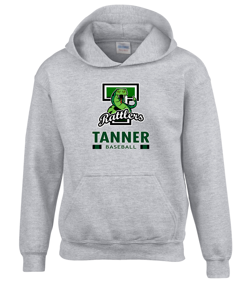 Tanner HS Baseball Stacked - Cotton Hoodie