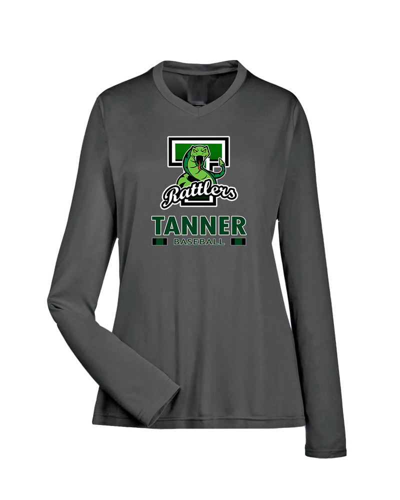 Tanner HS Baseball Stacked - Womens Performance Long Sleeve