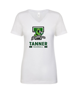 Tanner HS Baseball Stacked - Womens V-Neck